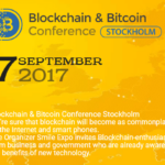Blockchain & Bitcoin Conference Stockholm Blockchain & Bitcoin Conference Stockholm