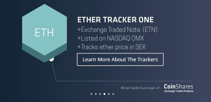 First Exchange Traded Product For Ethereum, Coinshares Launches Ether Tracking, Exchange Traded Notes On Stockholm Nasdaq