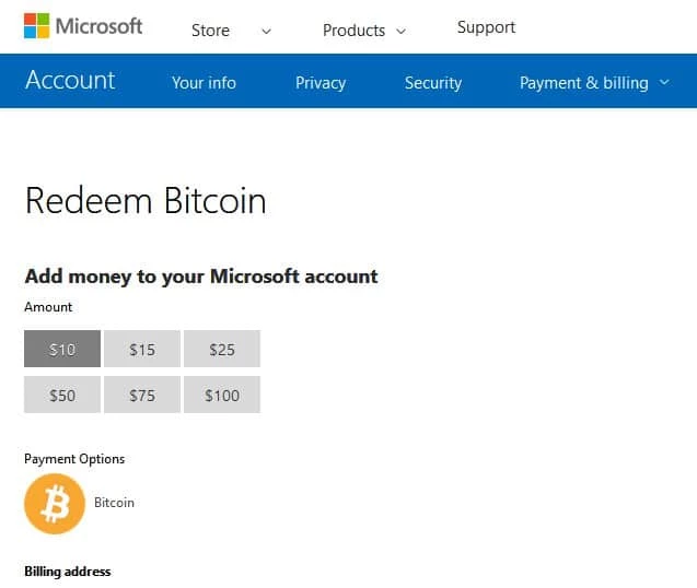Microsoft Restores Bitcoin Payments
