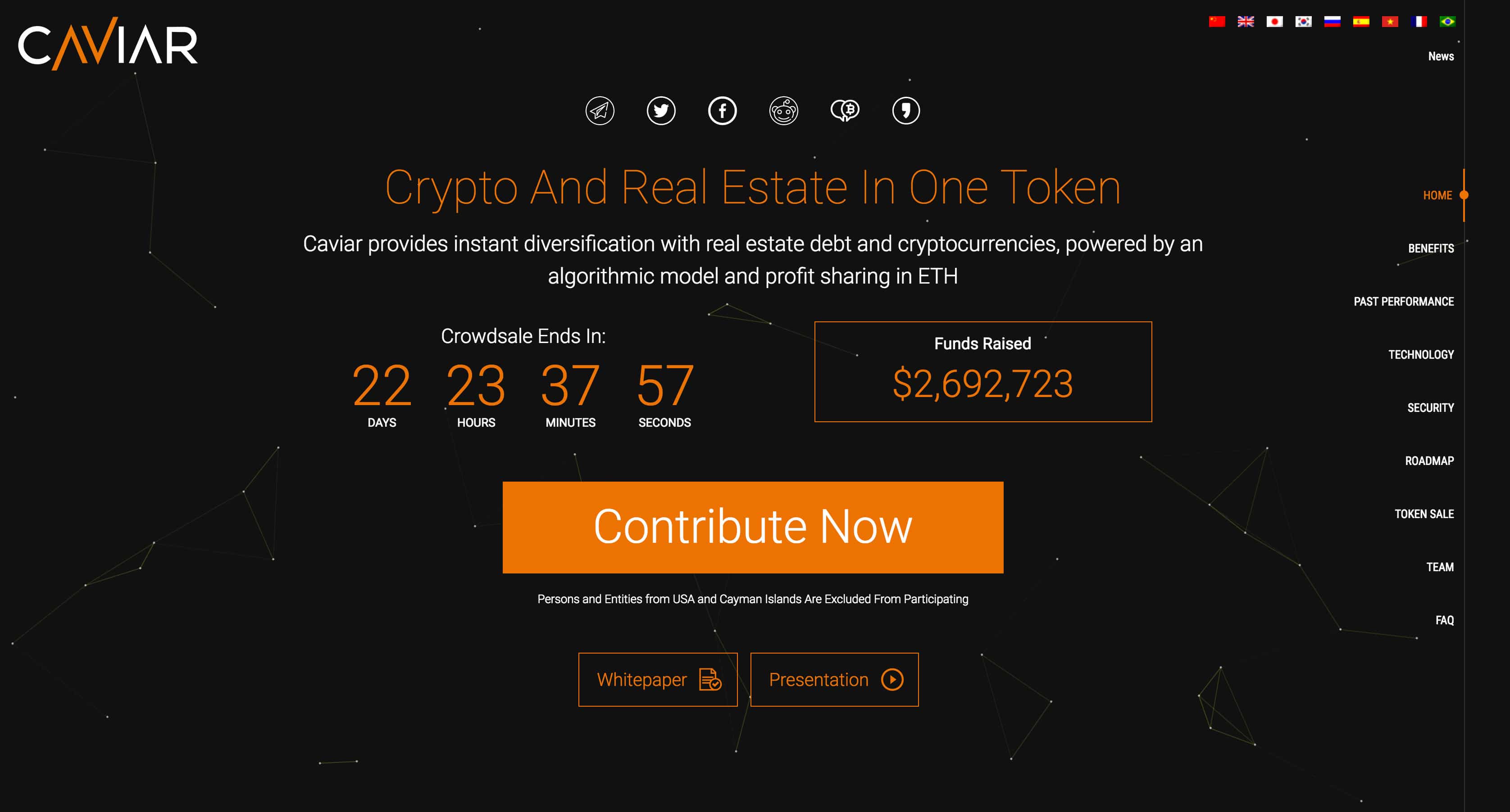 Caviar: Crypto-investment And Real Estate-backed Short-term Loans On The Blockchain