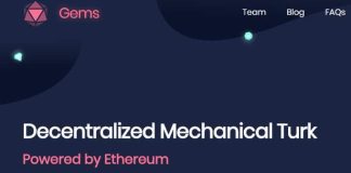 Gems Ico Review – The Protocol For Decentralized Mechanical Turk