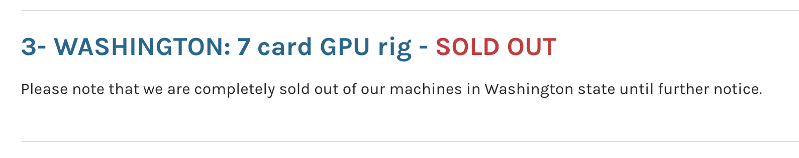 Rig And Asic Are Sold Out! Prices Increasing Daily.