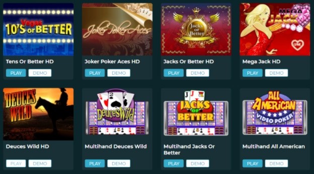 New Video Poker Online Casino Games At Nissicasino.com