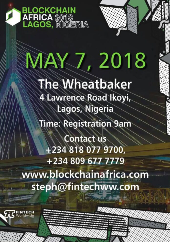 Blockchain Africa: Lagos, Nigeria, May 2018