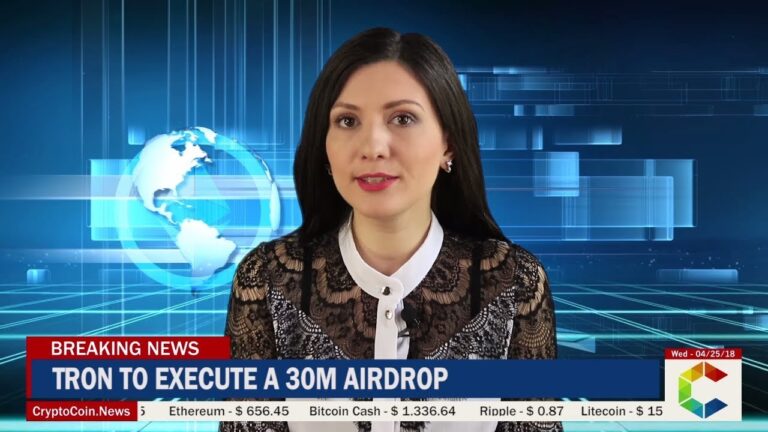Tron Announces 30m Trx Airdrop