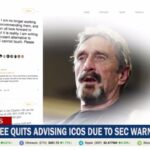 John McAfee Will Not Promote More ICOs After Warnings From The SEC John Mcafee Will Not Promote More Icos After Warnings From The Sec