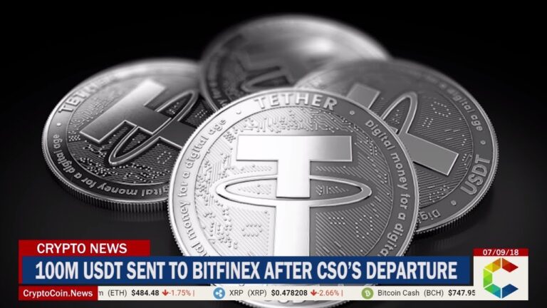 Tether Sends 100M USDT To Bitfinex After CSO’s Departure Tether Sends 100M USDT To Bitfinex After CSO’s Departure