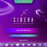 Sidera Is About To Launch! Pre-Sale Starts On August 1st! Sidera Is About To Launch! Pre-sale Starts On August 1st!