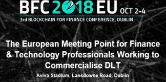 Blockchain For Finance Conference -dublin, October 2-4