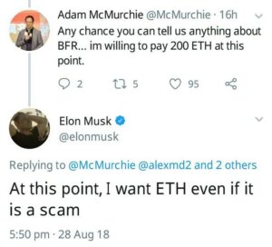 Elon Musk Reveals Interest In This Major Crypto
