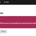 ETH Adderss Put On A Blacklist, Source: Etherscamdb.info