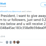 Fake Elon Musk ETH Giveaway