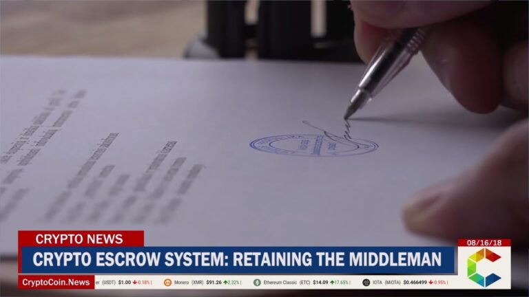 Crypto Escrow System: Retaining The Middleman Crypto Escrow System: Retaining The Middleman