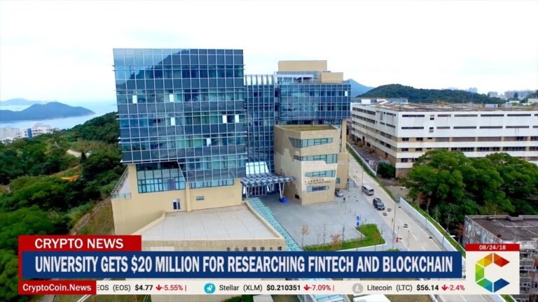 Major University Gets $20 Million For Researching Fintech And Blockchain Major University Gets $20 Million For Researching Fintech And Blockchain