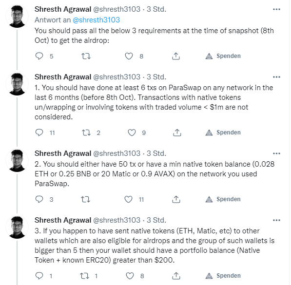 When Airdrops Go Wrong – Over 99.98% Paraswap Wallets Excluded From Psp Token Distribution