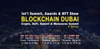 Vertex Events Announces The 4th Grand Blockchain Event At Grand Hyatt Dubai