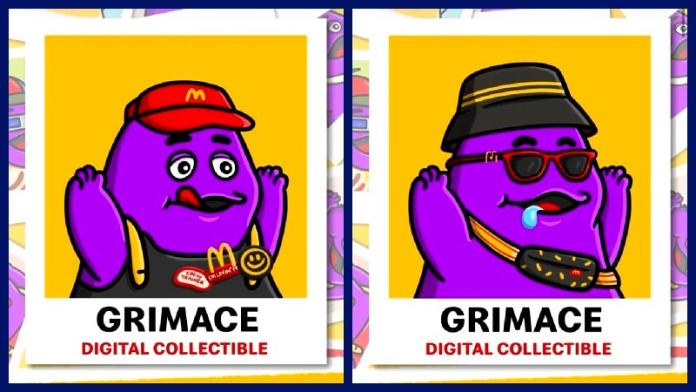 McDonalds Offers Exclusive Grimace NFTs