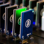 FILE PHOTO: Chain Of Block Erupters Used For Bitcoin Mining Is Pictured At The Plug And Play Tech Center In Sunnyvale, California
